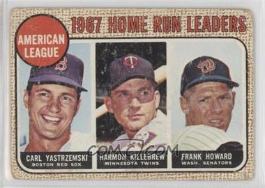 1968 Topps - [Base] #6 - League Leaders - Carl Yastrzemski, Harmon Killebrew, Frank Howard [Poor to Fair]