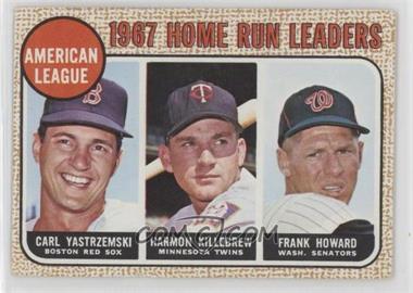1968 Topps - [Base] #6 - League Leaders - Carl Yastrzemski, Harmon Killebrew, Frank Howard [Poor to Fair]