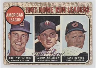 1968 Topps - [Base] #6 - League Leaders - Carl Yastrzemski, Harmon Killebrew, Frank Howard [Poor to Fair]