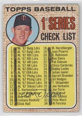 1968 Topps - [Base] #67 - Checklist - 1st Series (Jim Kaat) [Poor to Fair]