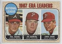 1967 NL ERA Leaders (Phil Niekro, Jim Bunning, Chris Short)