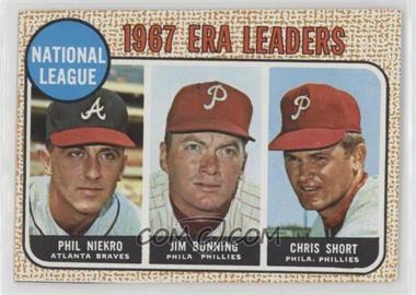 1968 Topps - [Base] #7 - League Leaders - Phil Niekro, Jim Bunning, Chris Short