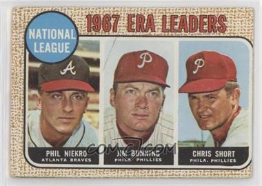 1968 Topps - [Base] #7 - League Leaders - Phil Niekro, Jim Bunning, Chris Short