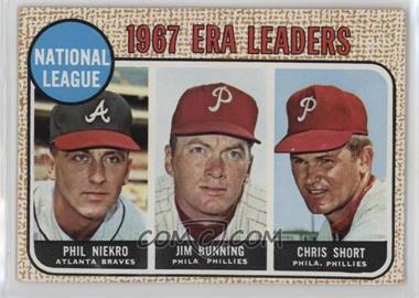 1968 Topps - [Base] #7 - League Leaders - Phil Niekro, Jim Bunning, Chris Short