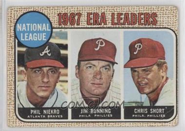 1968 Topps - [Base] #7 - League Leaders - Phil Niekro, Jim Bunning, Chris Short