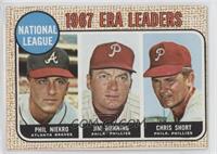 League Leaders - Phil Niekro, Jim Bunning, Chris Short