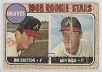 1968 Rookie Stars - Jim Britton, Ron Reed [COMC RCR Poor]