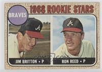 1968 Rookie Stars - Jim Britton, Ron Reed [Poor to Fair]