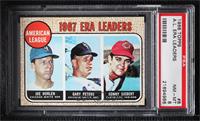 League Leaders - Joe Horlen, Gary Peters, Sonny Siebert [PSA 8 NMR…