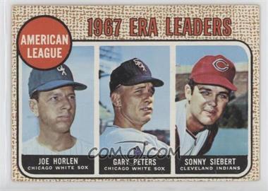 1968 Topps - [Base] #8 - League Leaders - Joe Horlen, Gary Peters, Sonny Siebert