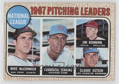 1968 Topps - [Base] #9 - League Leaders - Mike McCormick, Ferguson Jenkins, Jim Bunning, Claude Osteen