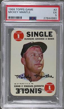 1968 Topps - Game #2 - Mickey Mantle [PSA 5 EX]