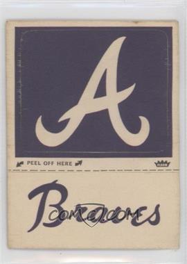 1969-76 Fleer Cloth Patches - [Base] #_ATHL.2 - Atlanta Braves Hat Logo (Capital A Hat Logo Blue Braves) [Poor to Fair]