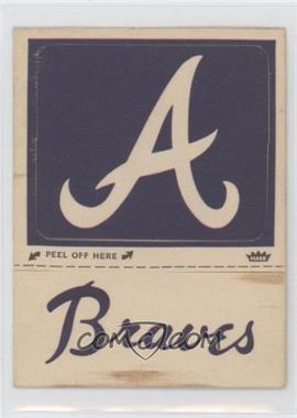 1969-76 Fleer Cloth Patches - [Base] #_ATHL.2 - Atlanta Braves Hat Logo (Capital A Hat Logo Blue Braves) [Poor to Fair]