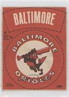 Baltimore Orioles Round Logo (Dark Reddish Orange) [Poor to Fair]