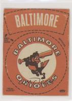 Baltimore Orioles Round Logo (Orange) [Good to VG‑EX]