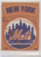 New York Mets Round Logo (Light Orange, Mets Outlined in White, E and S Centers…