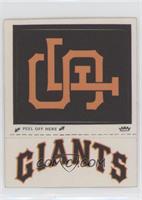 San Francisco Giants Hat Logo (Pointy SF Font, Regular Orange)