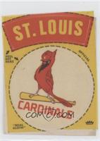 St. Louis Cardinals Round Logo (No Blue Ring, Red Team Name, Solid Red Cap on B…