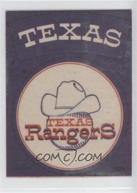 1969-76 Fleer Cloth Patches - [Base] #_TXRL.1 - Texas Rangers Round Logo (Black Wording Around Logos)