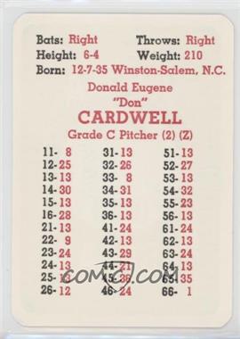1969 APBA Baseball 1968 Season - [Base] #_DOCA - Don Cardwell [Good to VG‑EX]