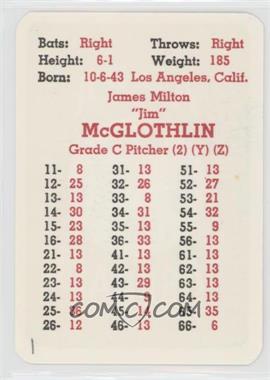 1969 APBA Baseball 1968 Season - [Base] #_JIMC - Jim McGlothlin [Good to VG‑EX]