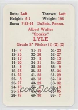 1969 APBA Baseball 1968 Season - [Base] #_SPLY - Sparky Lyle [Poor to Fair]