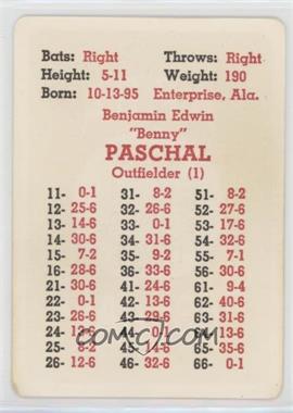 1969 APBA Baseball Great Teams of the Past - [Base] #_BEPA - Ben Paschal