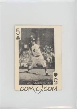 1969 Globe Imports Playing Cards - Gas Station Issue [Base] #5S - Mel Stottlemyre