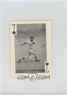 1969 Globe Imports Playing Cards - Gas Station Issue [Base] #7S - Don Mincher