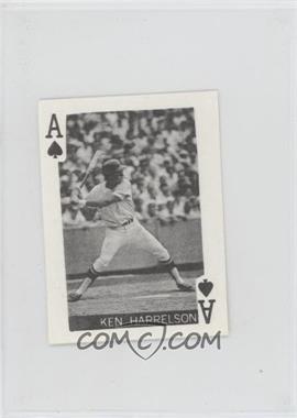 1969 Globe Imports Playing Cards - Gas Station Issue [Base] #AS.1 - Ken Harrelson