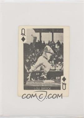 1969 Globe Imports Playing Cards - Gas Station Issue [Base] #QD - Lou Brock