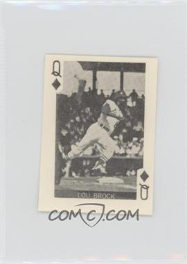 1969 Globe Imports Playing Cards - Gas Station Issue [Base] #QD - Lou Brock