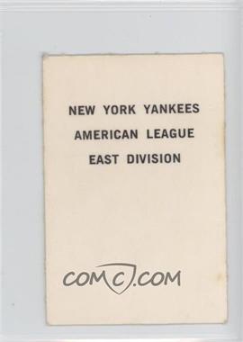 1969 Milton Bradley - [Base] #_NEYY - New York Yankees [Poor to Fair]