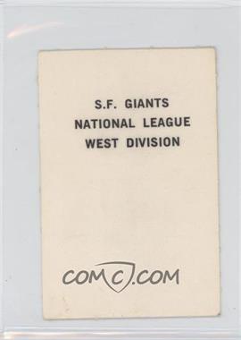 1969 Milton Bradley - [Base] #_SFGI - San Francisco Giants [Good to VG‑EX]