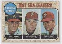 Phil Niekro, Jim Bunning, Chris Short