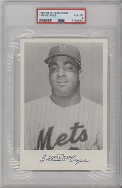 1969 New York Mets Team Issue - [Base] #_TOAG - Tommie Agee [PSA 8 NM‑MT]