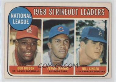 1969 O-Pee-Chee - [Base] #12 - League Leaders - Bob Gibson, Fergie Jenkins, Bill Singer