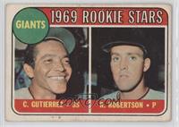 1969 Rookie Stars - Cesar Gutierrez, Rich Robertson [Poor to Fair]