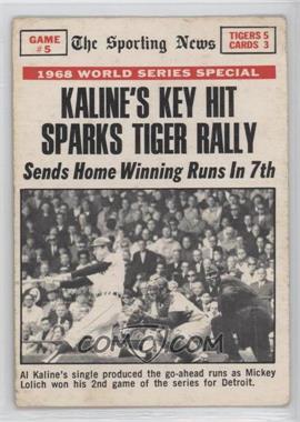 1969 O-Pee-Chee - [Base] #166 - 1968 World Series - Kaline's Key Hit Sparks Tiger Rally [Poor to Fair]