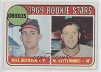1969 Rookie Stars - Mike Adamson, Merv Rettenmund (Copyright Logo In-between 3B…
