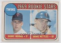 1969 Rookie Stars - Danny Morris, Graig Nettles