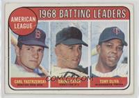 League Leaders - Carl Yastrzemski, Danny Cater, Tony Oliva [Poor to F…