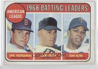 League Leaders - Carl Yastrzemski, Danny Cater, Tony Oliva