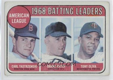 1969 Topps - [Base] #1 - League Leaders - Carl Yastrzemski, Danny Cater, Tony Oliva