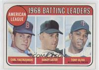 League Leaders - Carl Yastrzemski, Danny Cater, Tony Oliva [Good to V…