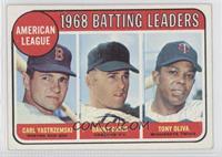 League Leaders - Carl Yastrzemski, Danny Cater, Tony Oliva [Noted]