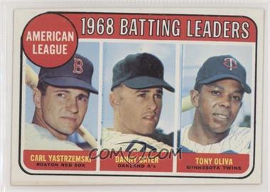 1969 Topps - [Base] #1 - League Leaders - Carl Yastrzemski, Danny Cater, Tony Oliva