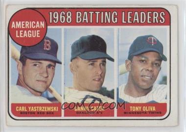 1969 Topps - [Base] #1 - League Leaders - Carl Yastrzemski, Danny Cater, Tony Oliva