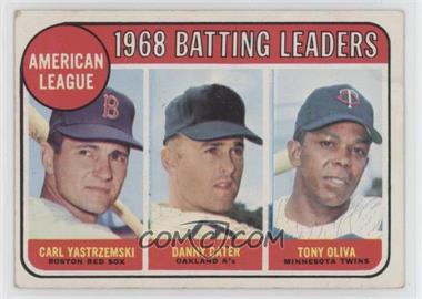 1969 Topps - [Base] #1 - League Leaders - Carl Yastrzemski, Danny Cater, Tony Oliva